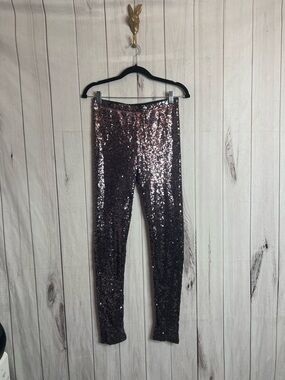 Gianni Bini Rose Gold Sequin  Leggings